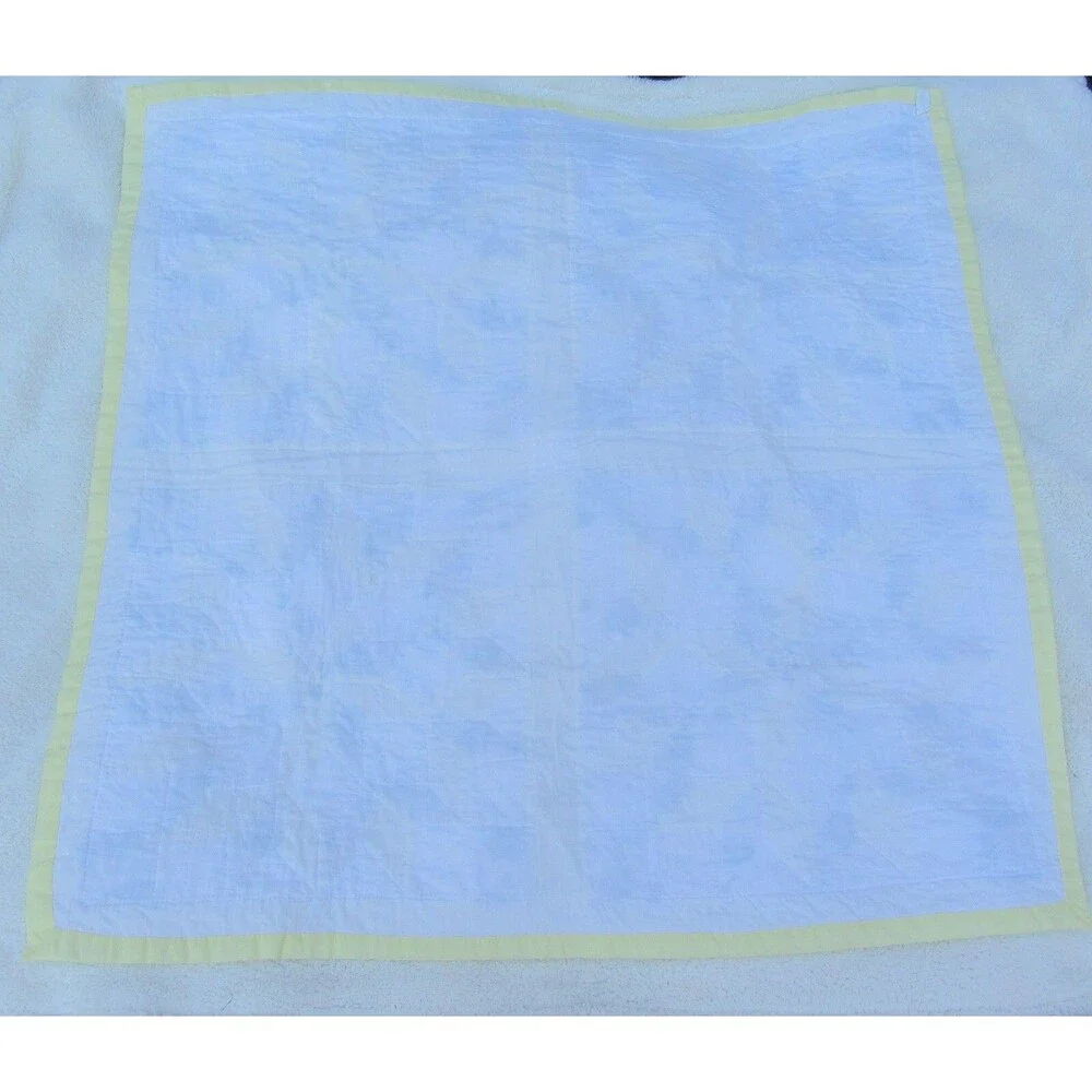 Quilt Doll Making Pattern Handmade Joycer Baby Blanket Yellow Washable VTG Retro